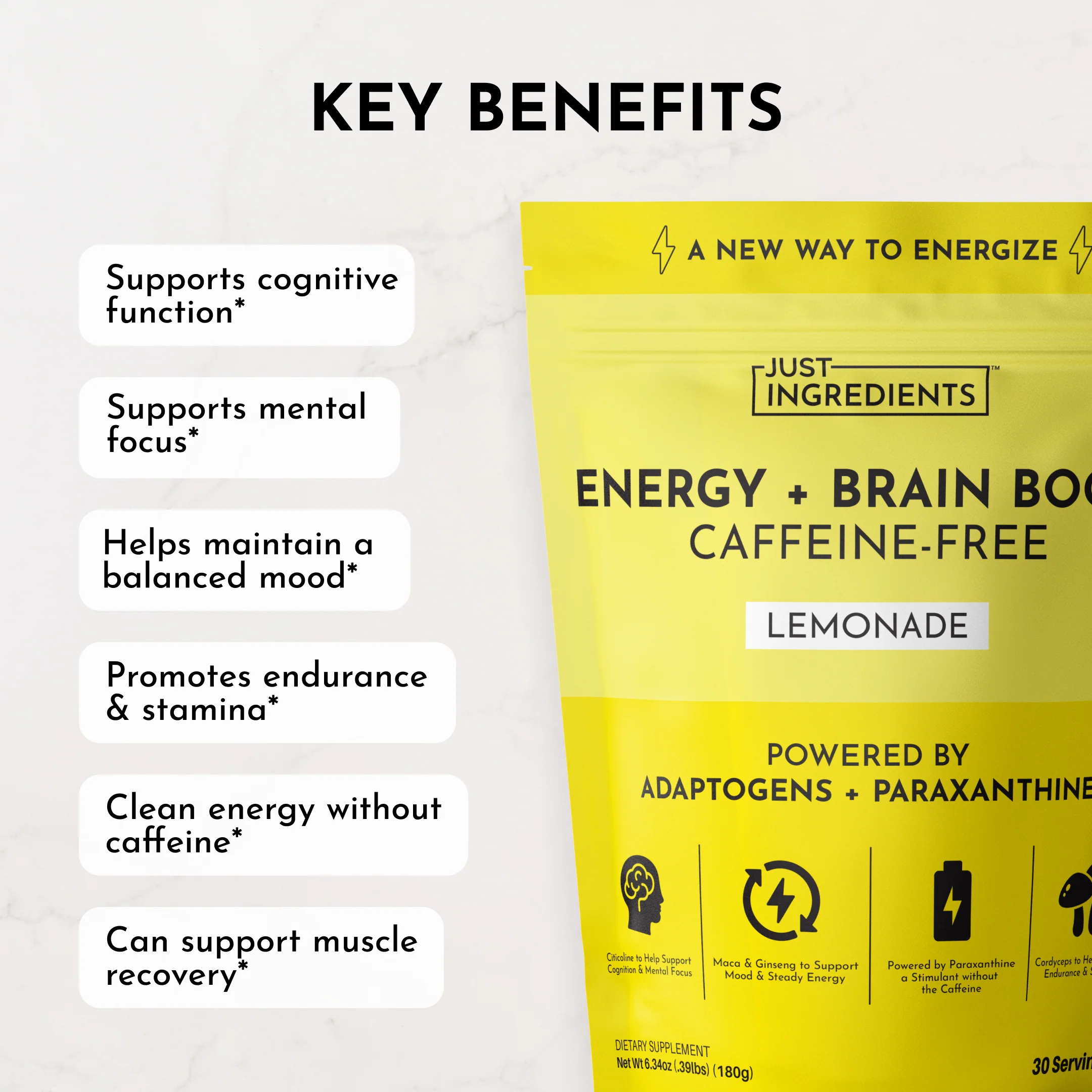 Energy + Brain Boost Lemonade (Paraxanthine) - Image 3