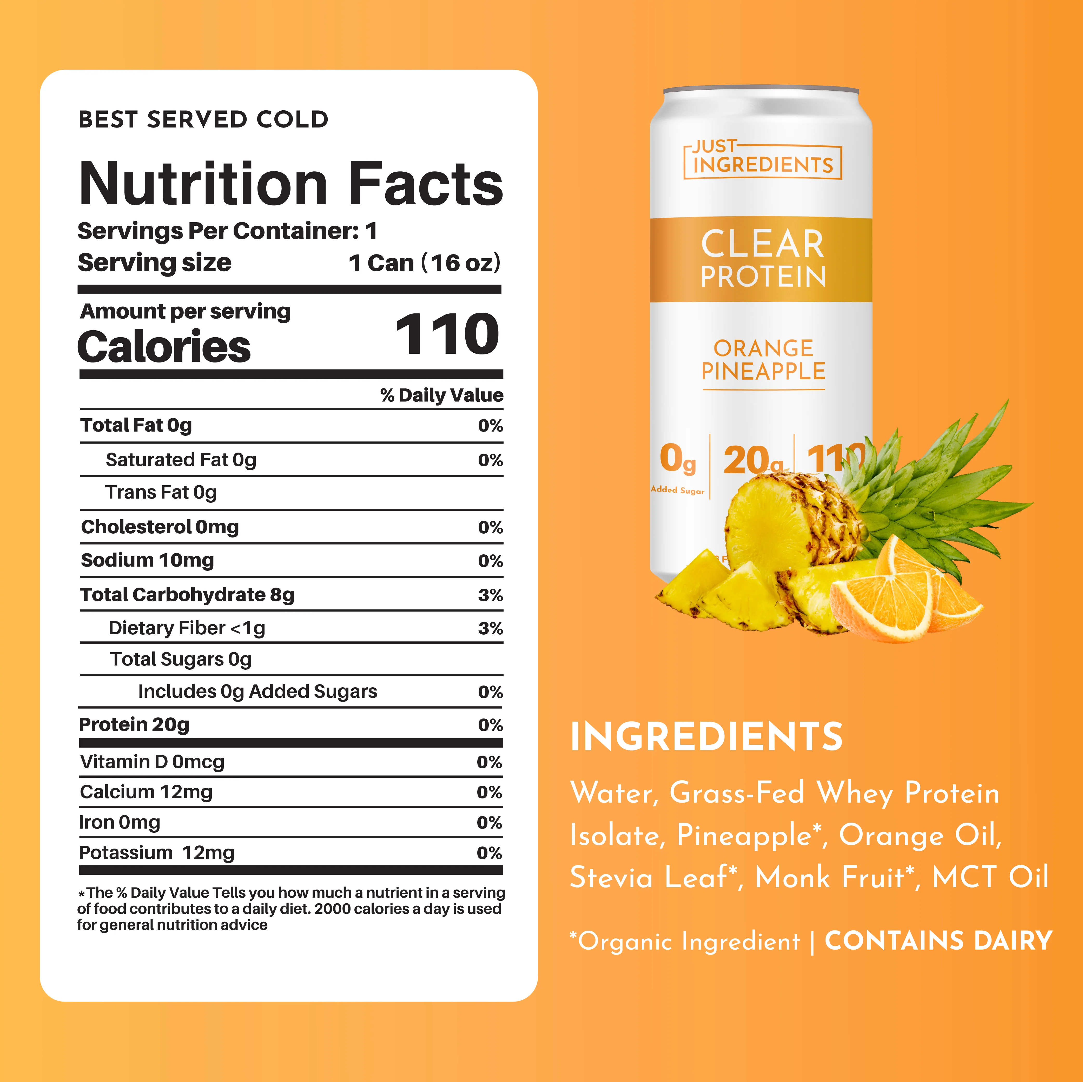 Orange Pineapple Clear Protein (8 pack) - Image 4