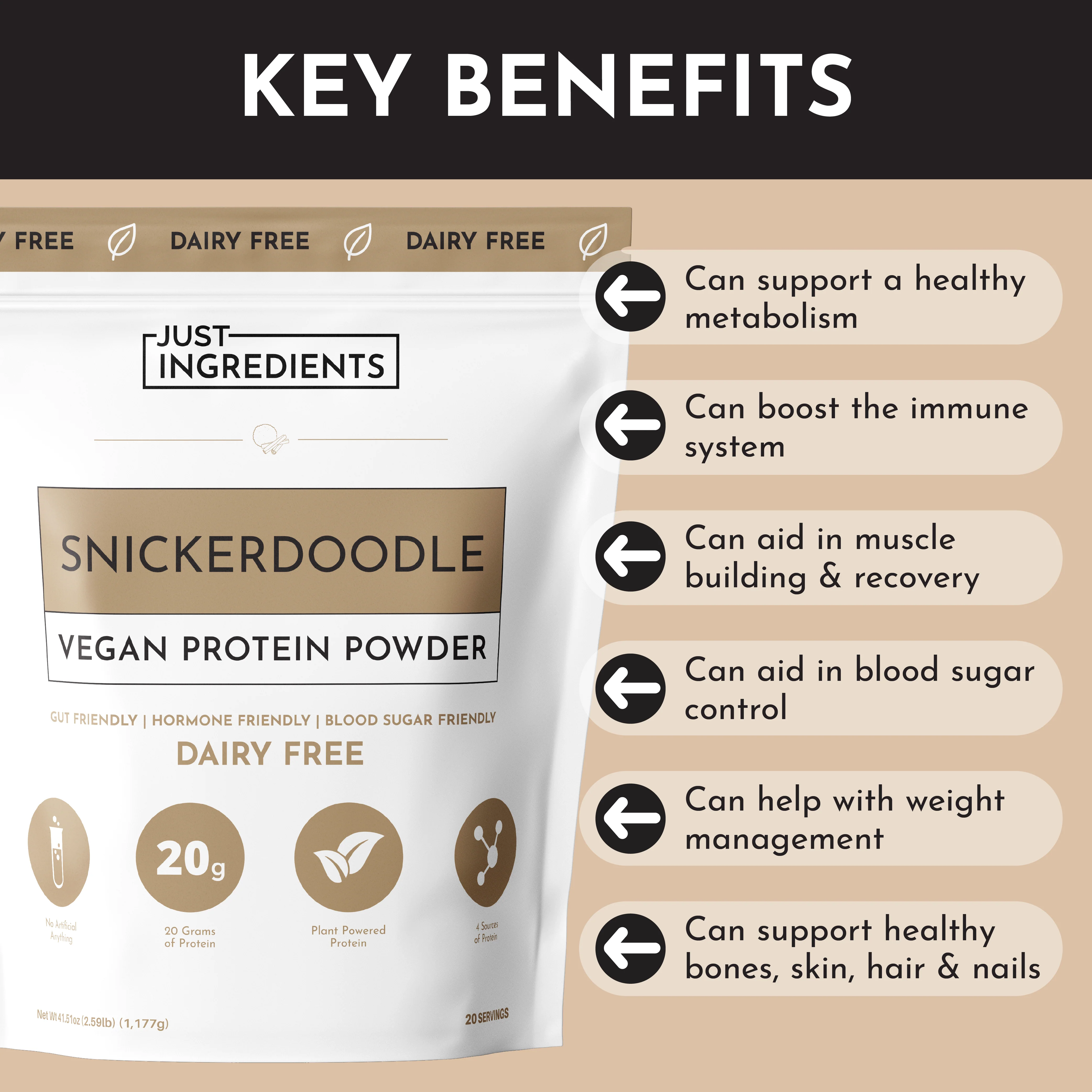 Vegan Snickerdoodle Protein Powder - Image 8