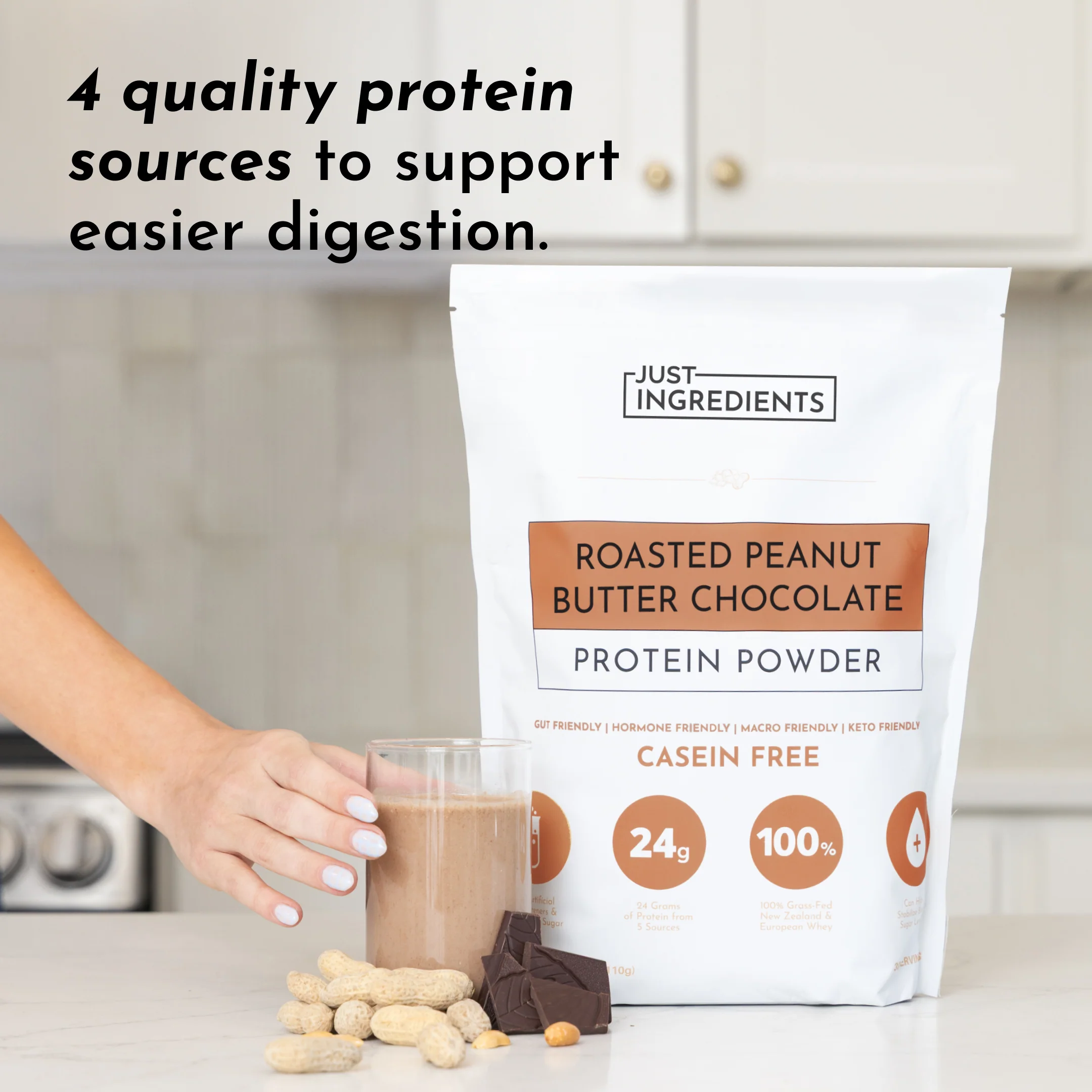 Roasted Peanut Butter Chocolate Protein Powder - Image 3
