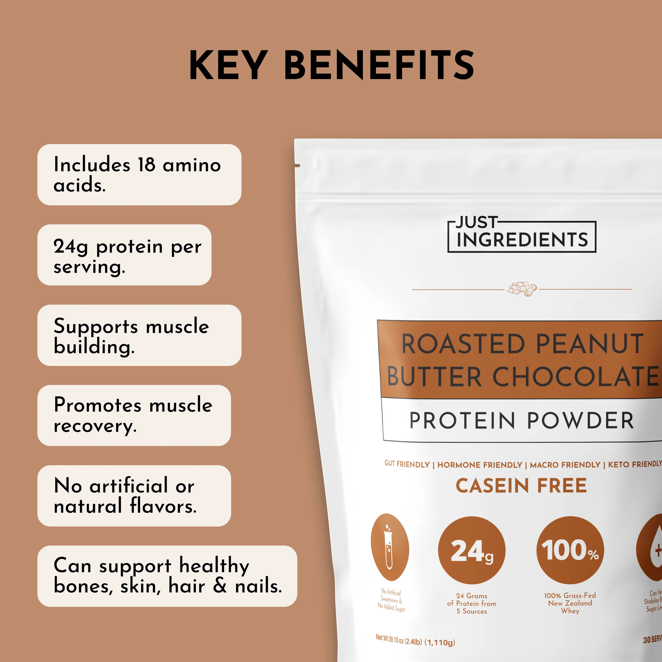 Roasted Peanut Butter Chocolate Protein Powder - Image 8