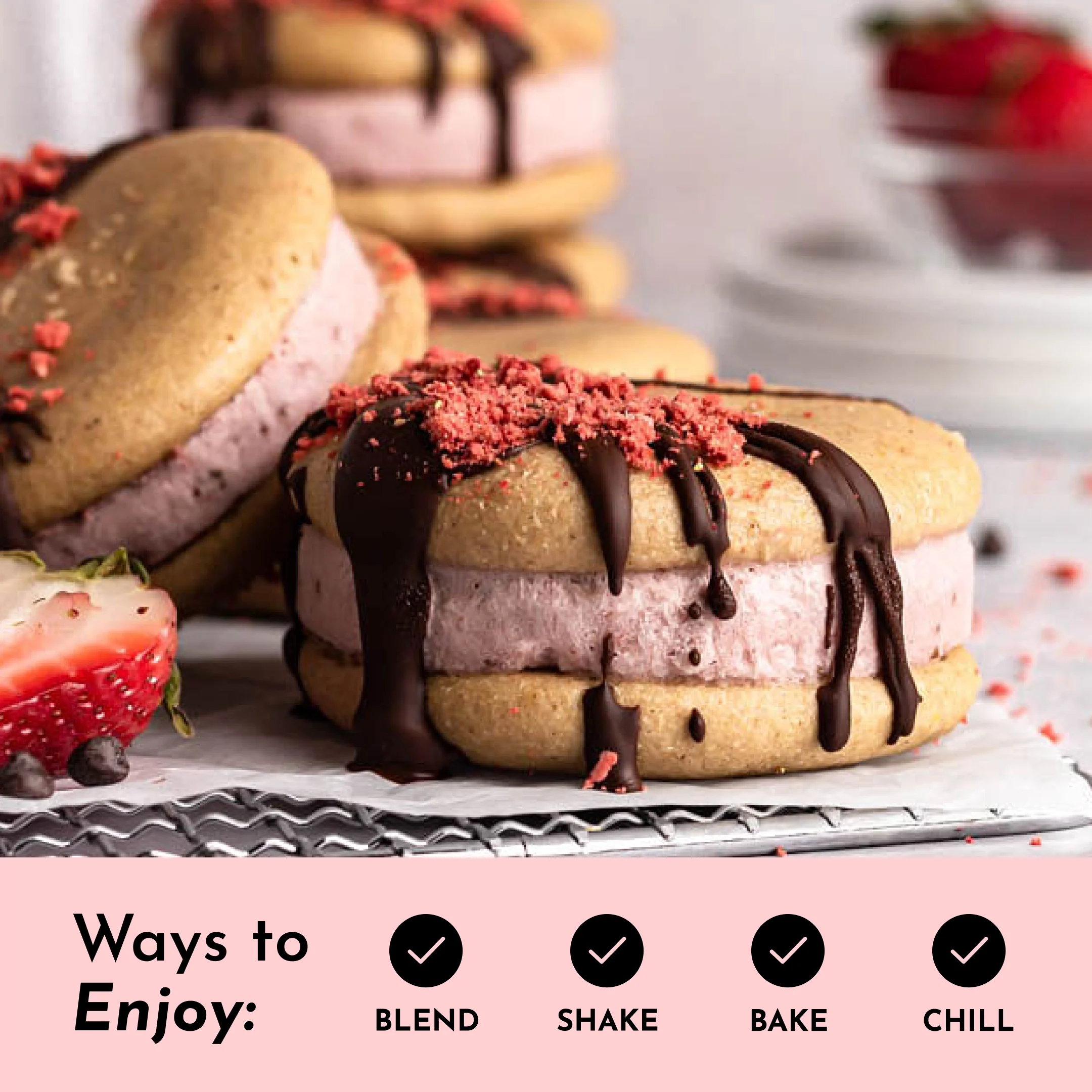 Strawberries & Cream Protein Powder - Image 11