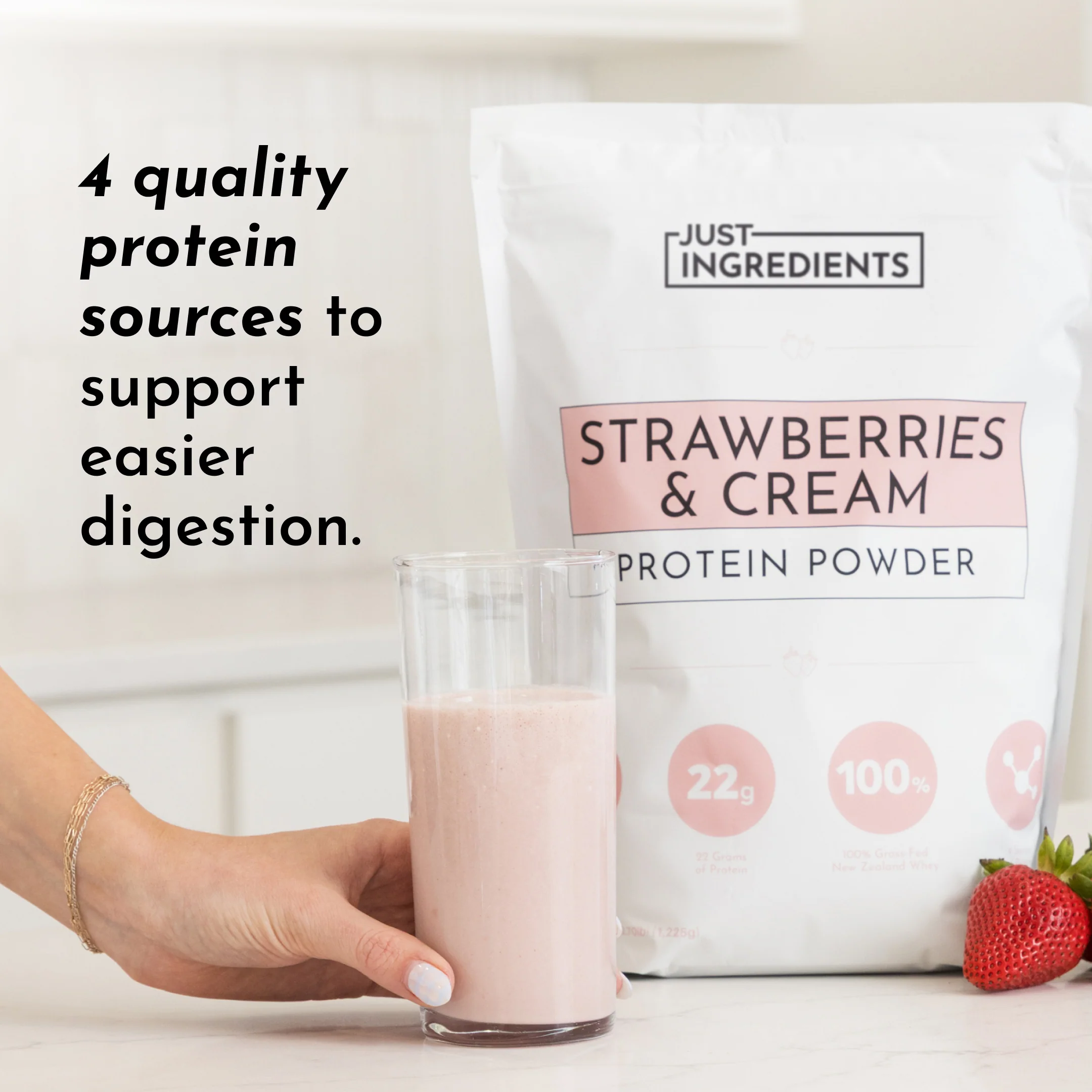 Strawberries & Cream Protein Powder - Image 3