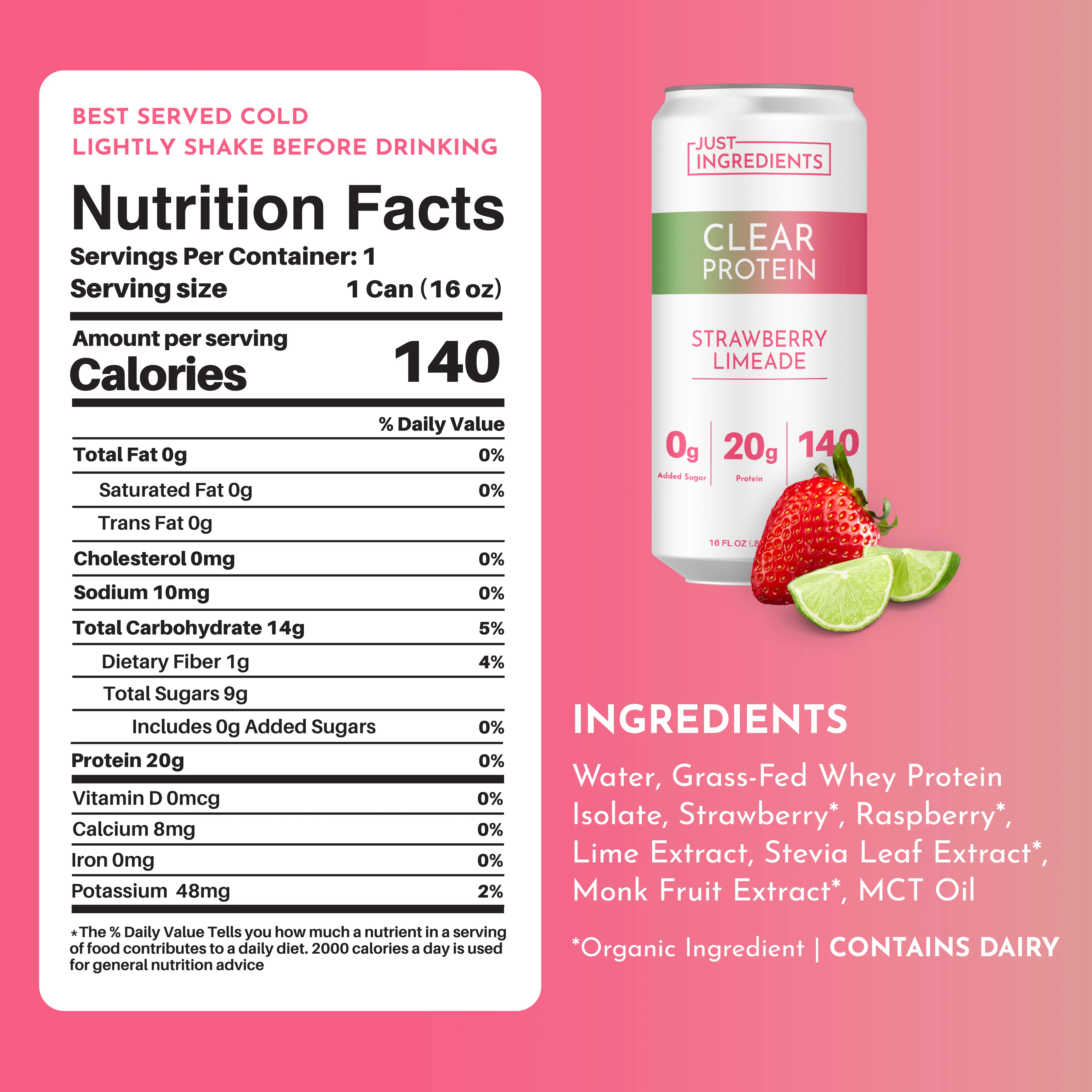 Strawberry Limeade Clear Protein (8 pack) - Image 4