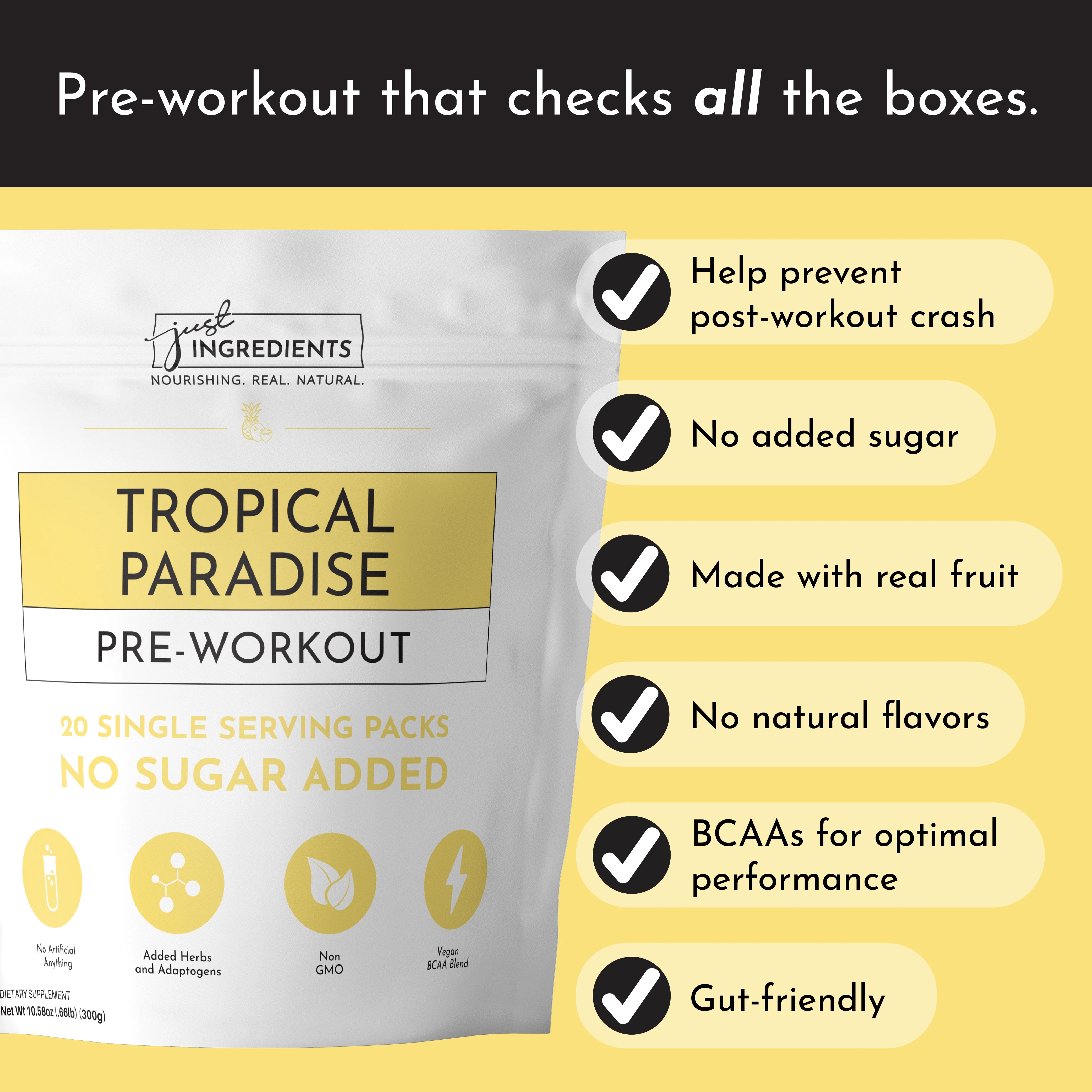 Tropical Paradise Pre-Workout Single Serving Packs (20) - Image 5